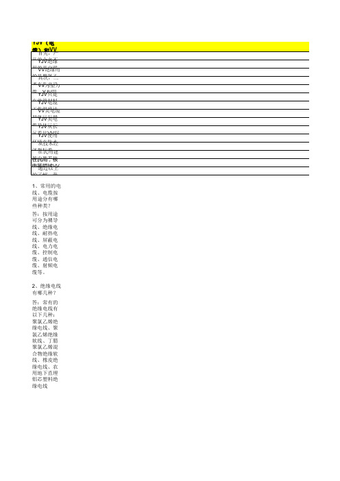 电缆载流量速查表