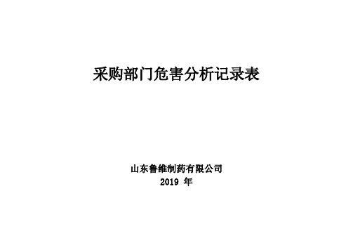 3.8.7采购风险评价