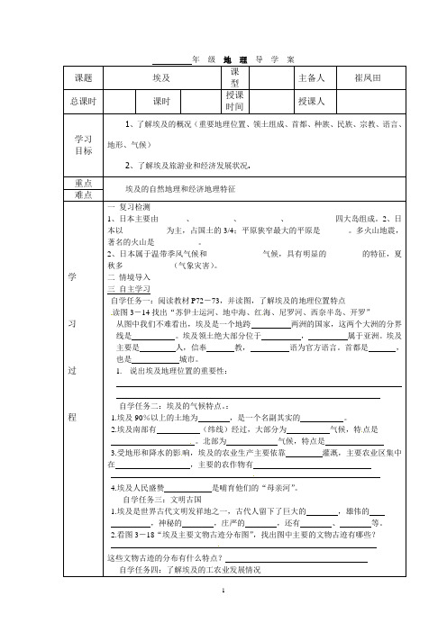 埃及学案Word 文档