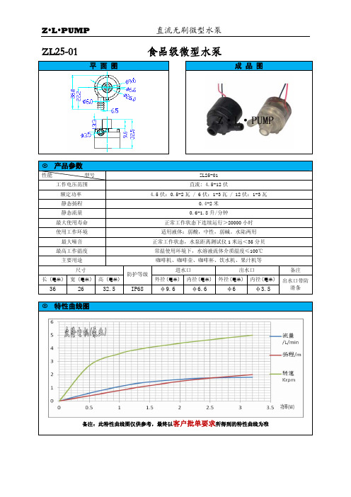 ZL201食品级微型水泵