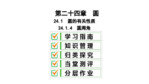 24.1.4 圆周角PPT精品课件