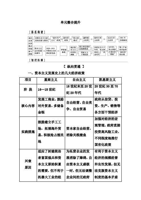 2019版高考总复习历史练习：单元整合提升10 Word版含解析