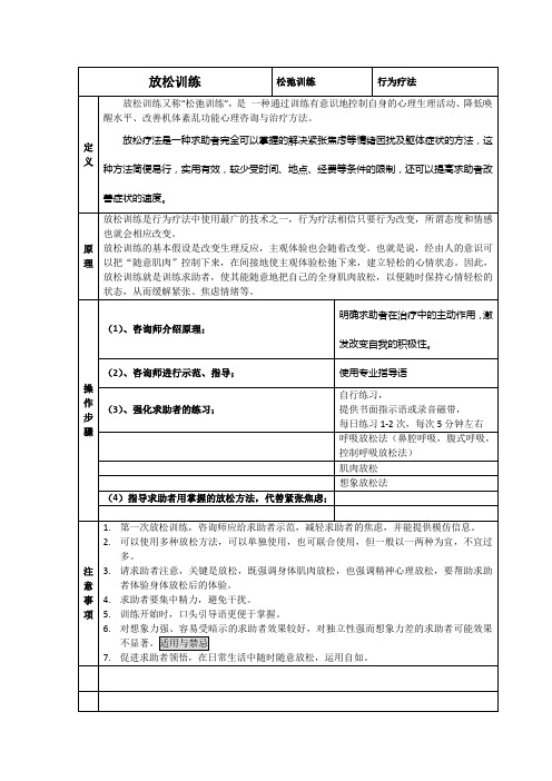 国家二级心理咨询师考试 咨询技能方法知识点总结