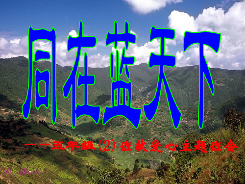 合集主题班会(献爱心).ppt