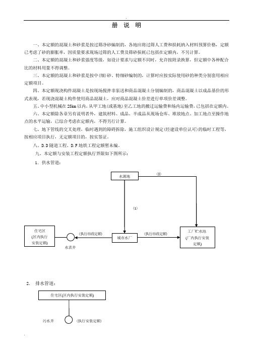 市政定额说明及计算规则