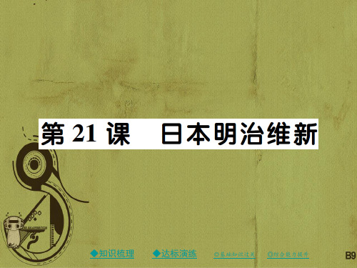 川教版九上历史世界近代史第三学习主题资产阶级统治的巩固与扩大第21课日本明治维新课件