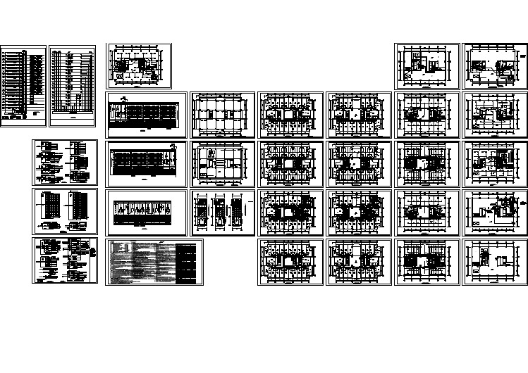 宿舍公寓楼电气图纸全套（含设计说明）