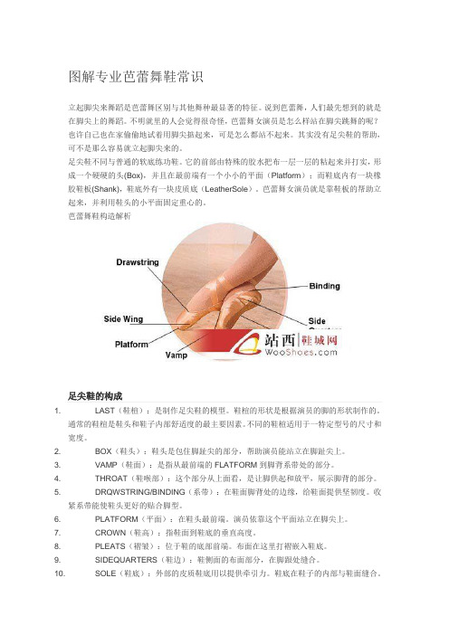 图解专业芭蕾舞鞋常识