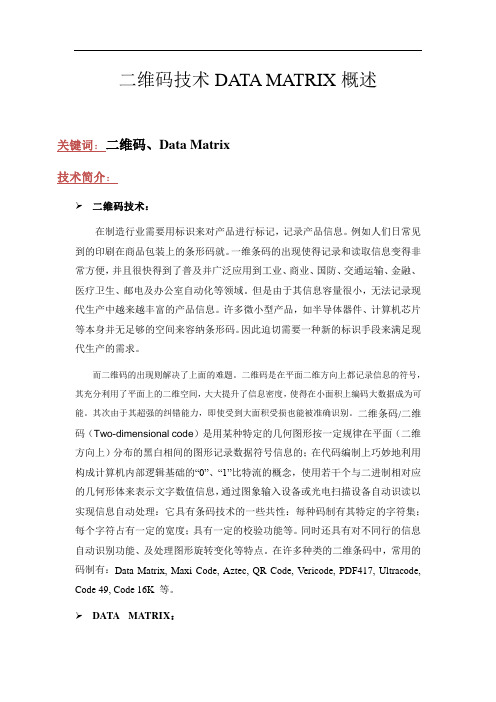 Data Matrix技术概述