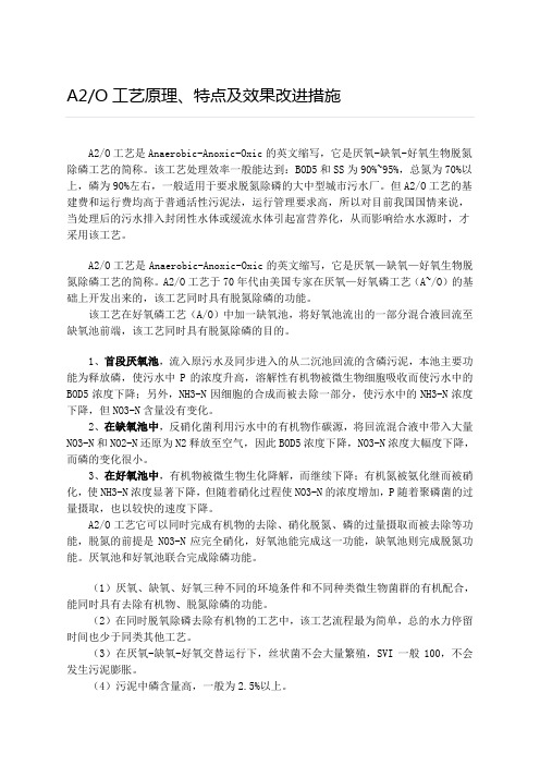 工艺原理特点及效果改进措施