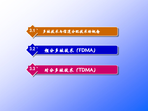 3.3 时分多址技术(TDMA)(全)