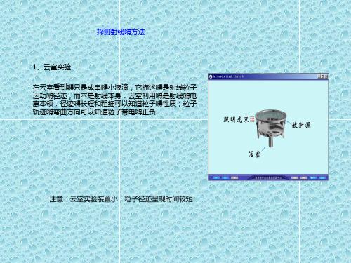 高三物理探测射线的方法(第三节)