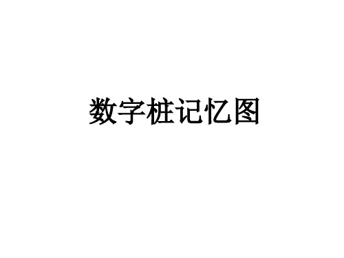 快速记忆110个数字编码图