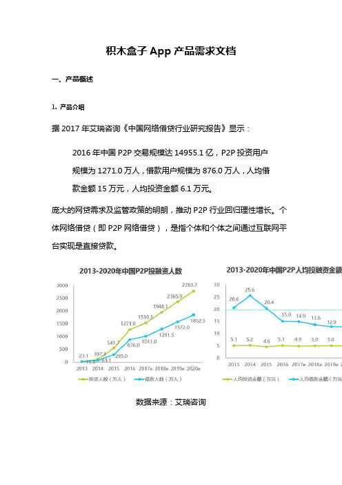 积木盒子App产品需求文档