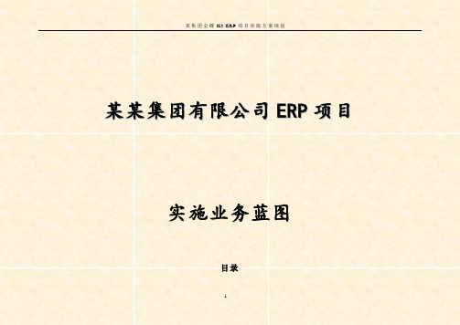 某集团金蝶K3 ERP项目实施方案规划