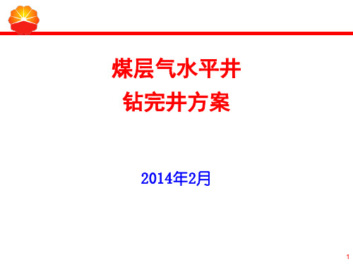 煤层气水平井方案