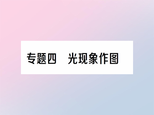 第四章 专题四 光现象作图—2020年秋沪科版物理八年级上册作业课件