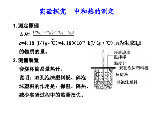 实验探究 中和热的测定