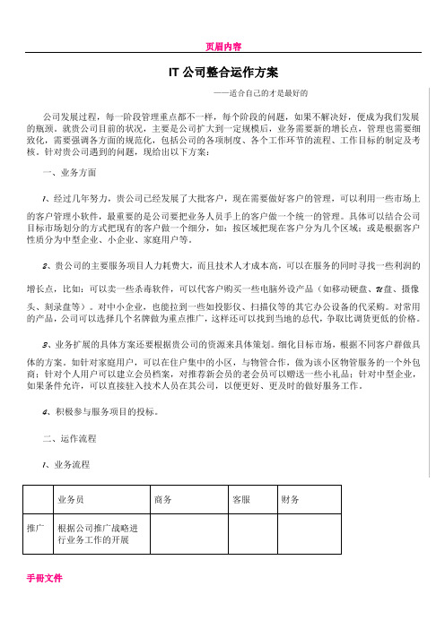 IT公司运营方案.doc