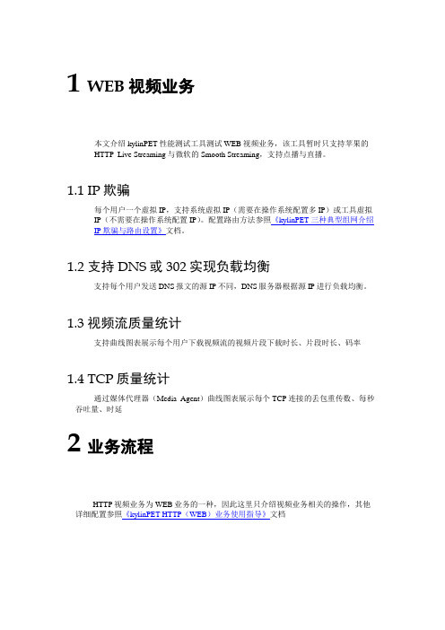WEB视频(HLS与HSS)业务使用指导