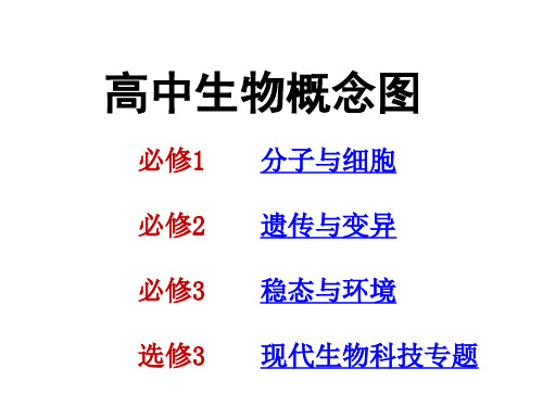 高中生物概念图全套(150张PPT)