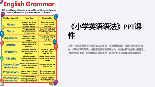 《小学英语语法》课件