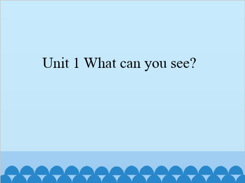 四年级上册英语课件 Unit 1 What can you see？ 湘鲁版