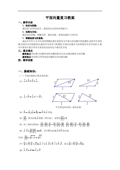 217.高一数学人教A版必修四教案：第二章 平面向量 Word版含答案