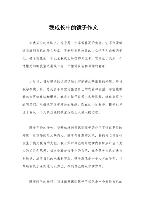 我成长中的镜子作文