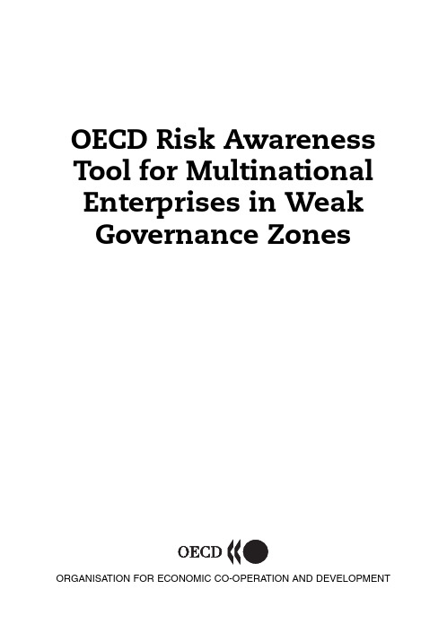 经合组织风险认识工具OECD Risk Awareness tool