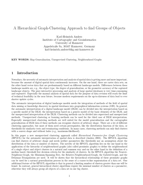 A Hierarchical Graph-Clustering Approach to Find Groups of Objects