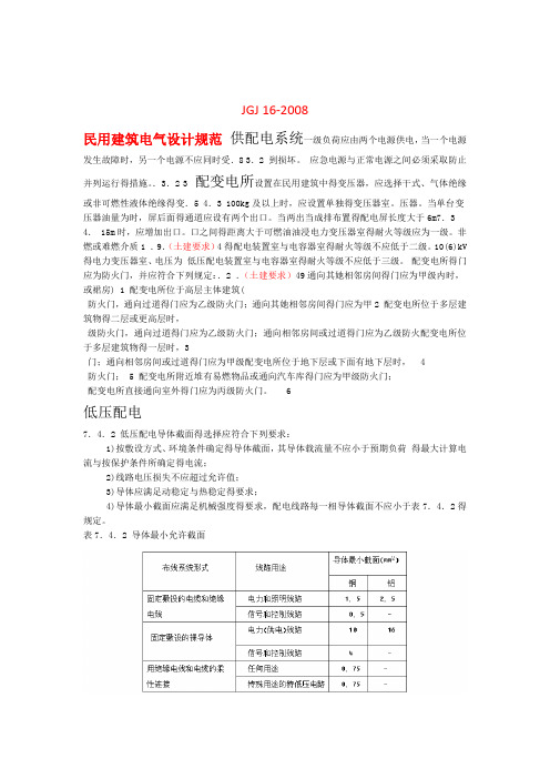 2017年版电气规范强条汇总