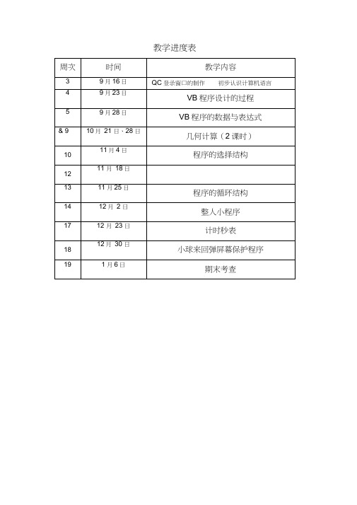 vb趣味程序教案