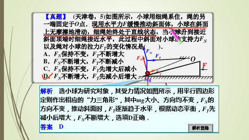 用图解法解动态平衡问题——高考真题