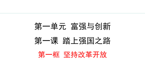 《坚持改革开放》踏上强国之路PPT课件下载