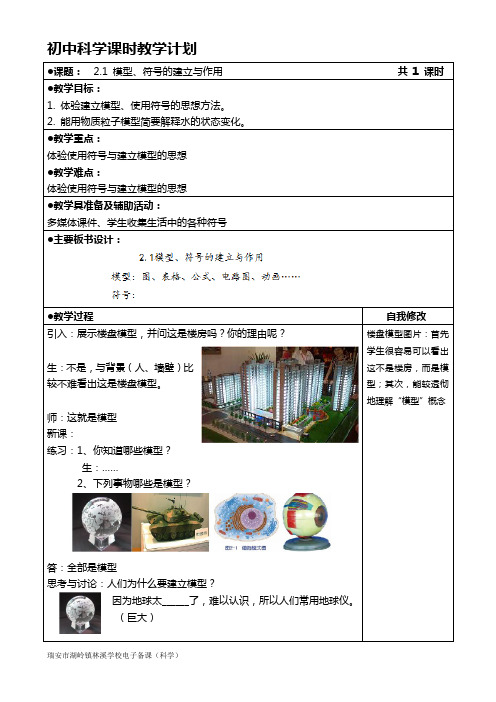 2.1-模型、符号的建立与作用公开课