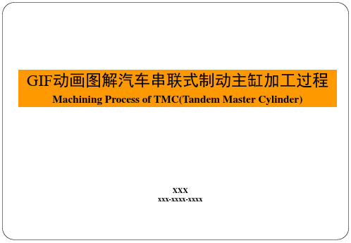 GIF动画图解汽车串联式制动主缸加工过程