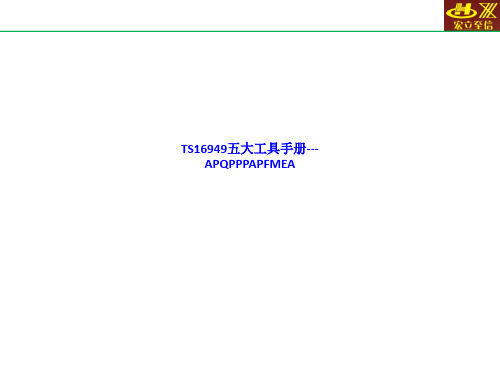 {选篇}TS16949五大工具手册---APQPPPAPFMEA ln