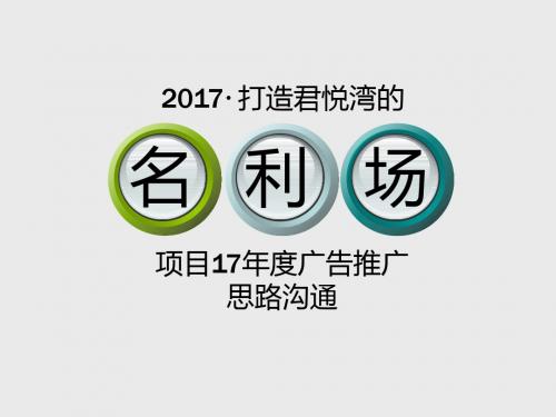 地产项目广告推广思路沟通PPT模板