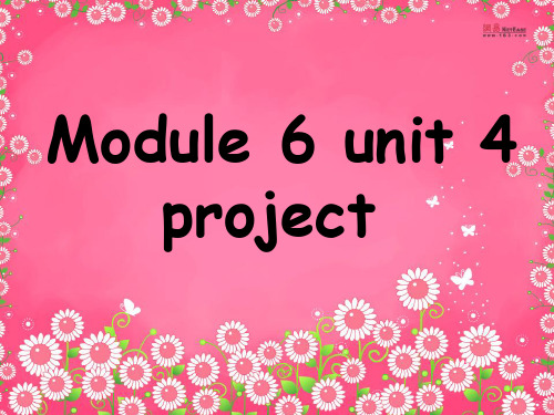 牛津英语模块六第四单元project_the_world---my_commitment