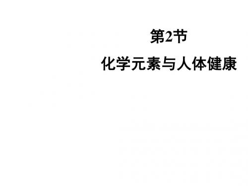 鲁教版(五四制)九年级化学课件：第5单元 化学与健康第