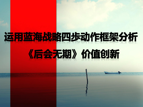 运用蓝海战略分析后会无期