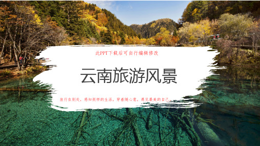 云南风景旅游宣传PPT成品课件