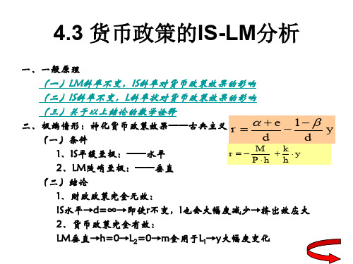 4.34-货币政策效果的IS-LM分析