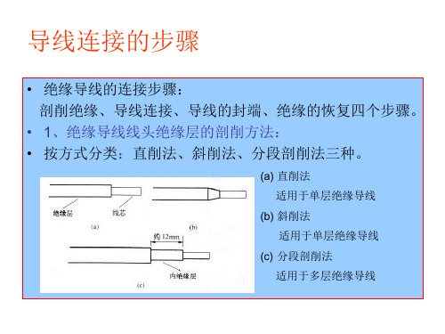 绝缘导线连接