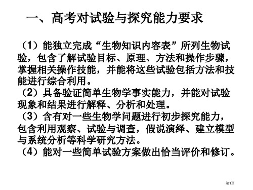 生物课本实验必修省公开课一等奖全国示范课微课金奖PPT课件