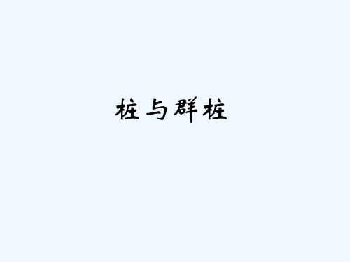 桩与群桩