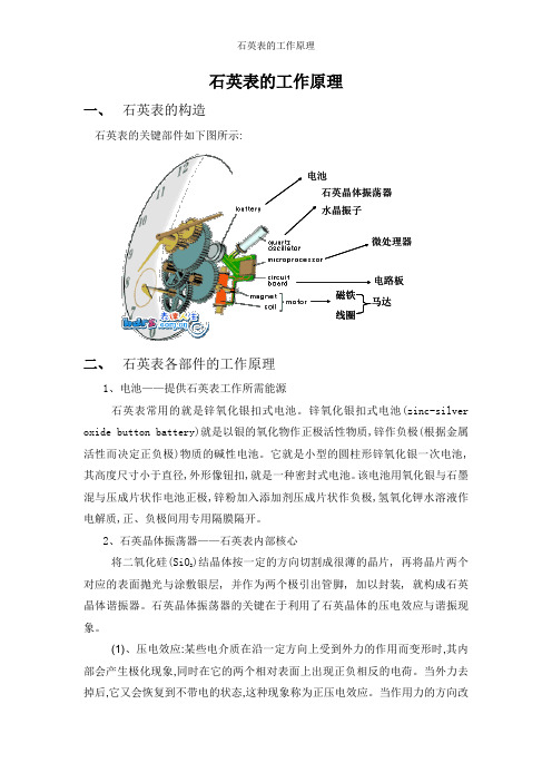 石英表的工作原理