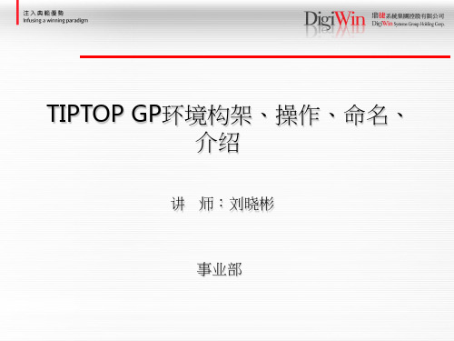 TIPTOPGP命名-操作-环境构架