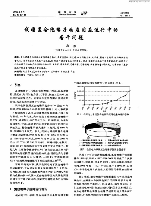 我国复合绝缘子的应用及运行中的若干问题